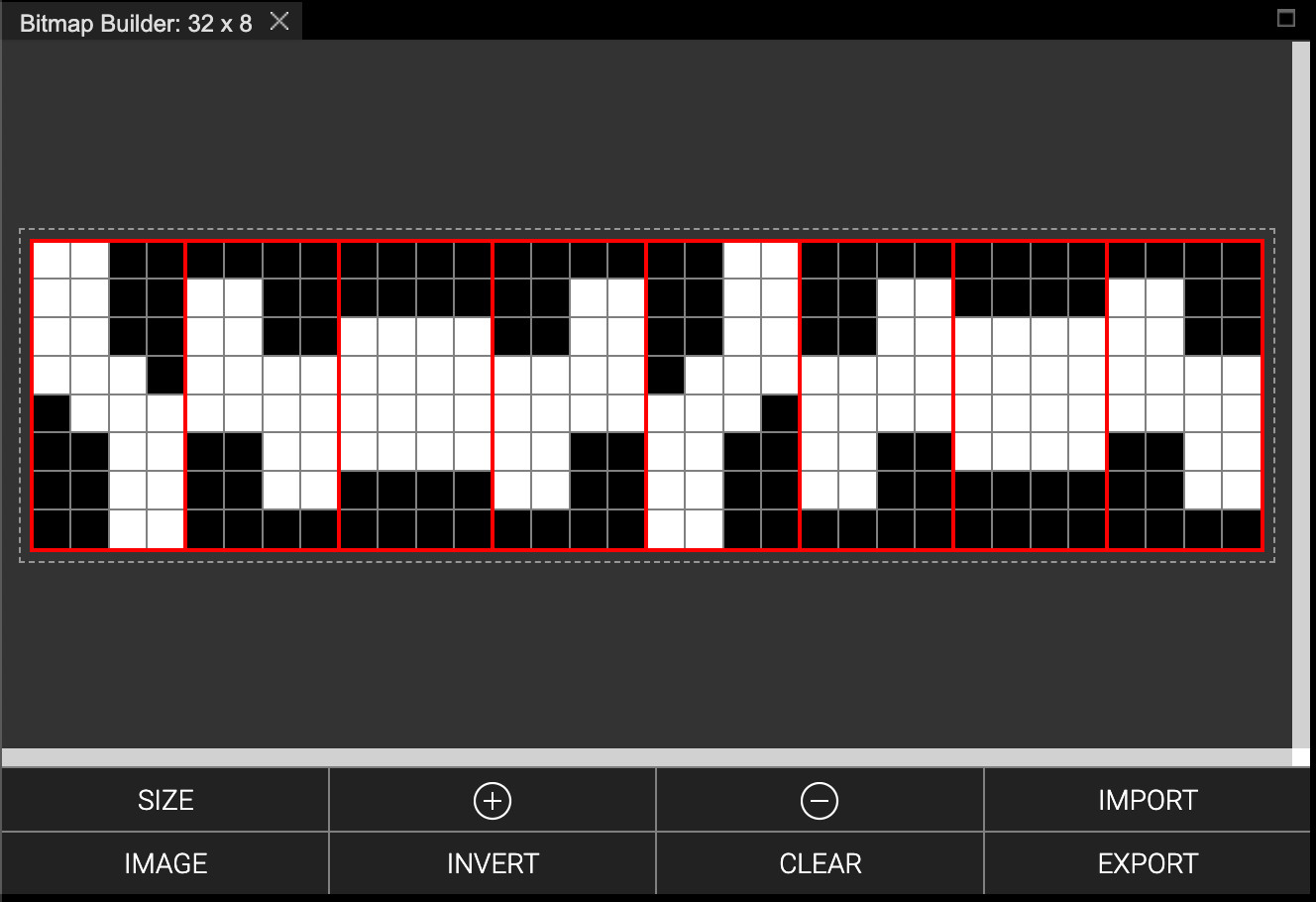 Editor bitmap builder animated sprite dark screenshot