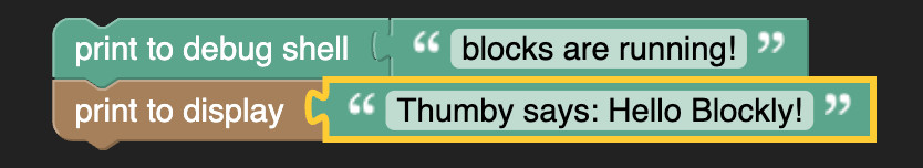 Thumby blockly both prints ready screenshot