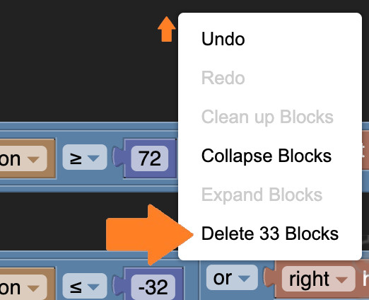 Thumby blockly delete all screenshot